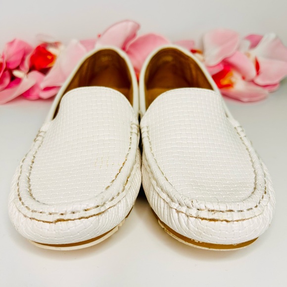 SuperMode White Leather Moccasins Women’s Size 8.5 | Classic Loafer Flats - Picture 8 of 10